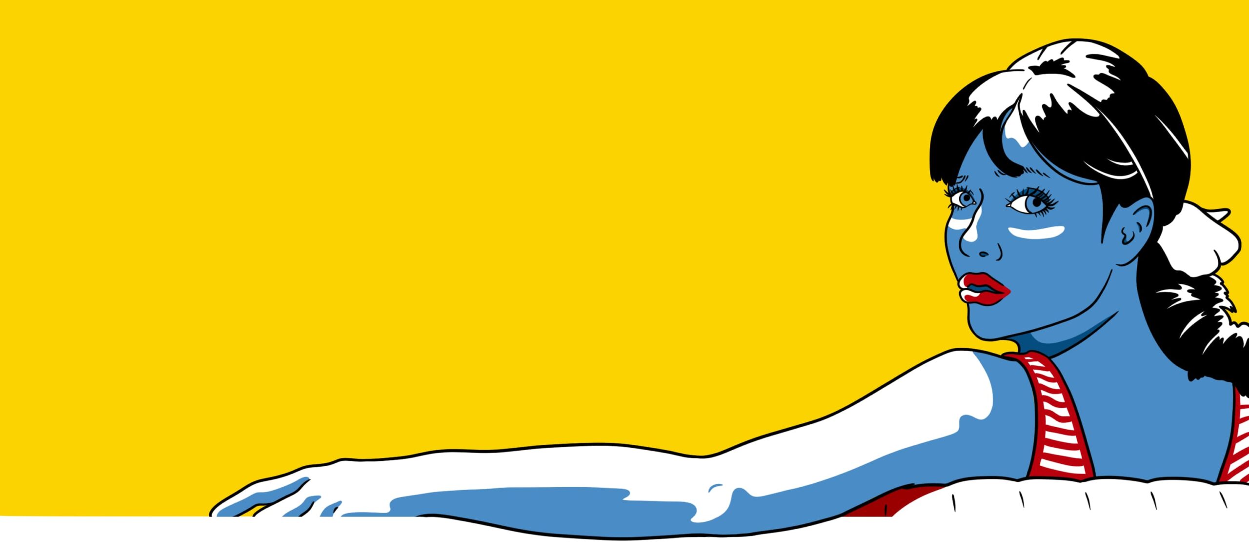 drawing of anna karina from pierrot le fou